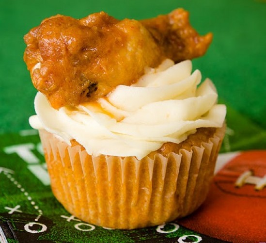 chicken wing cupcakes