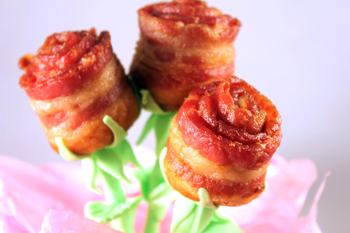 valentines day Bacon roses