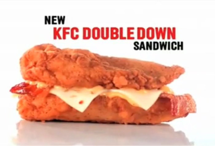 kfc double down sandwich