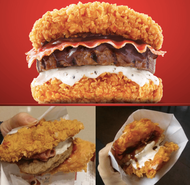 KFC bunless burger